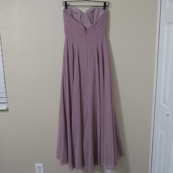 Jenny Yoo Annabelle Dress Strapless Maxi A-line Bridesmaid Prom‎ Wedding Purple - Picture 9 of 13